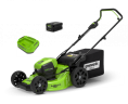 Газонокосилка Greenworks GD60LM46HPk4, 60v, 46 см, в комплекте с АКБ 4 А·ч и ЗУ (аккумуляторная)