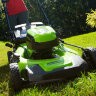 Газонокосилка Greenworks GD60LM46HPk4, 60v, 46 см, в комплекте с АКБ 4 А·ч и ЗУ (аккумуляторная)