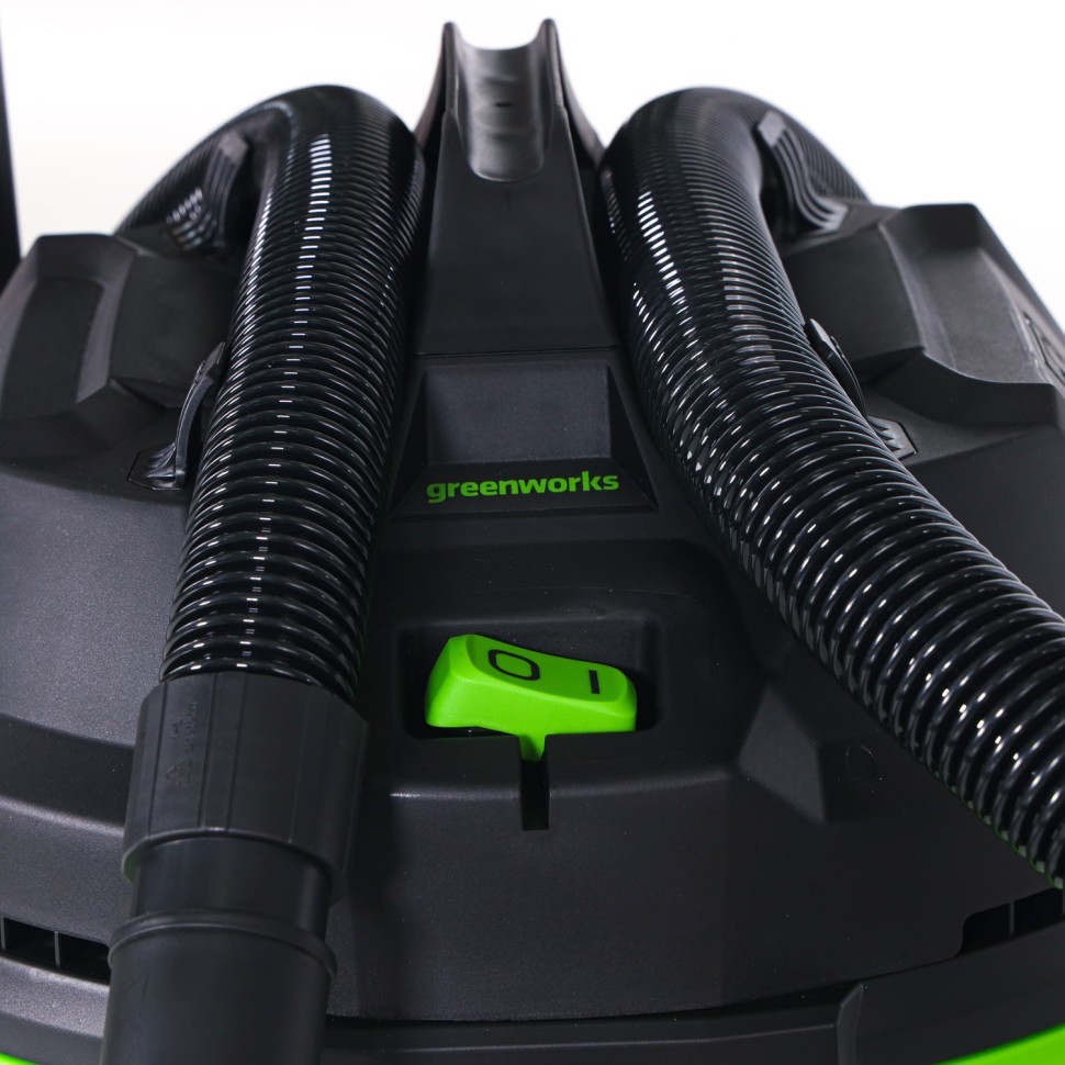 Строительный пылесос Greenworks G120WDV, 220v, 1.3 кВт (сетевой)