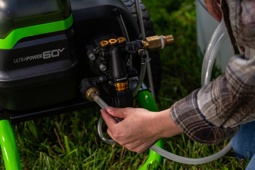 Мойка высокого давления Greenworks GDPW60DP, 60v, 250 бар, без АКБ и ЗУ (аккумуляторная)