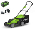 Аккумуляторная газонокосилка Greenworks G40LM41K8, 40v, 41 см, АКБ 8 А·ч и ЗУ