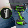 Гайковерт ударный акк. Greenworks G24IW200, 24V,б/щет, 3/8'', 200Нм, 1х4Ач,ЗУ,коробка