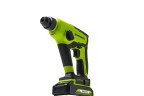 Перфоратор Greenworks GD24SDS1k2, 24v, 1,2 Дж, в комплекте с АКБ 2 А·ч и ЗУ (аккумуляторный)