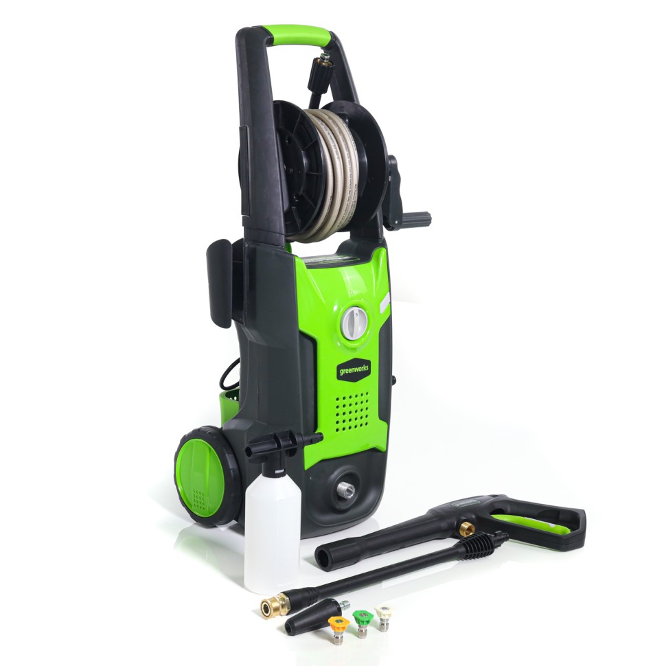 Мойка высокого давления Greenworks GPWG4II Gen 2, 130 бар, 1.8 кВт (сетевая)