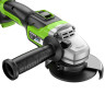 Угловая шлифовальная машина акк. Greenworks GD24AG, 24V, б/щет, 125 мм, 10500 об/мин,1x4Ач,быстрое ЗУ,коробка