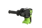 Перфоратор Greenworks GD24SDS2k4, 24v, 2 Дж, в комплекте с АКБ 4 А·ч и ЗУ (аккумуляторный, сумка)