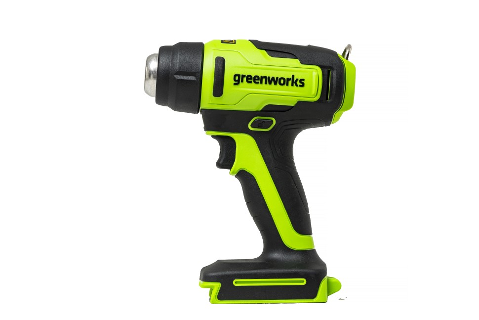 Аккумуляторный строительный термофен Greenworks G24HG, 24v, 550°С, 200 л/мин, без АКБ и ЗУ