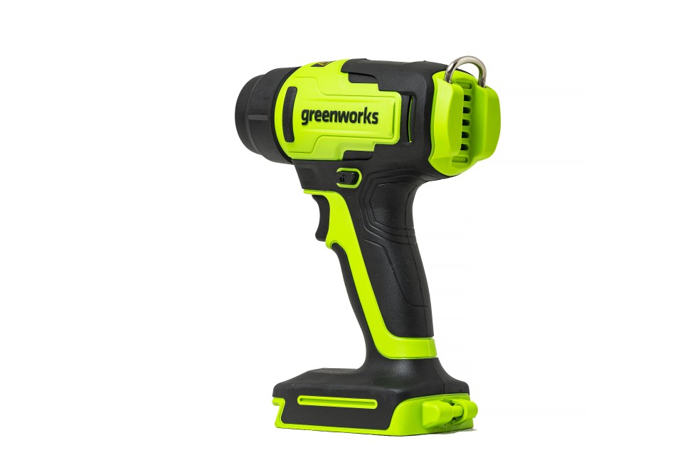 Аккумуляторный строительный термофен Greenworks G24HG, 24v, 550°С, 200 л/мин, без АКБ и ЗУ