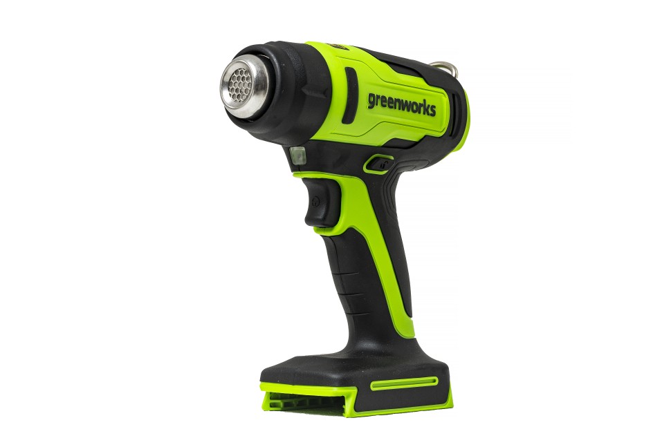 Аккумуляторный строительный термофен Greenworks G24HG, 24v, 550°С, 200 л/мин, без АКБ и ЗУ