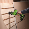 Пила сабельная акк. Greenworks GPT-CRS-25, 24V, б/щет, 0-3000/мин, рез 80 мм дер., LED, 1х4Ач,ЗУ,коробка