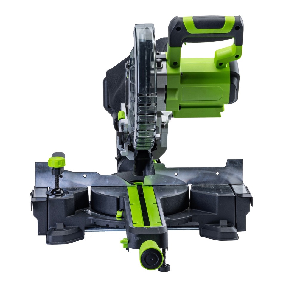 Торцовочная пила акк. Greenworks GD24MS216, 24V, б/щ, 4800 об/мин, 216x30мм,рез 65х310мм,c 1х8Ач и ЗУ(1501707UH)