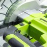 Торцовочная пила акк. Greenworks GD24MS216, 24V, б/щ, 4800 об/мин, 216x30мм,рез 65х310мм,c 1х8Ач и ЗУ(1501707UH)