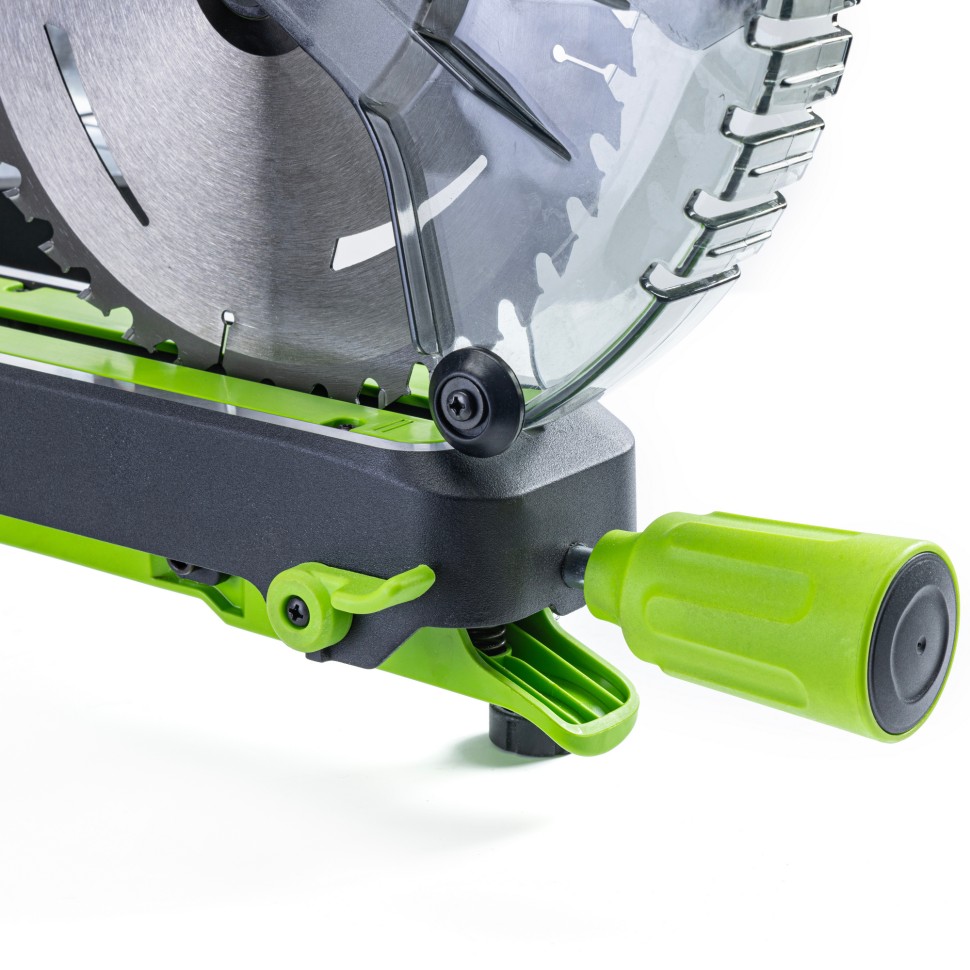 Торцовочная пила акк. Greenworks GD24MS216, 24V, б/щ, 4800 об/мин, 216x30мм,рез 65х310мм,c 1х8Ач и ЗУ(1501707UH)