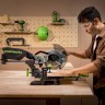 Торцовочная пила акк. Greenworks GD24MS216, 24V, б/щ, 4800 об/мин, 216x30мм,рез 65х310мм,c 1х8Ач и ЗУ(1501707UH)