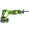 Пила сабельная акк. Greenworks GPT-BLRS-1, 24V, б/щет, 0-3000/мин, рез 115 мм дер.,1х4Ач,ЗУ,коробка