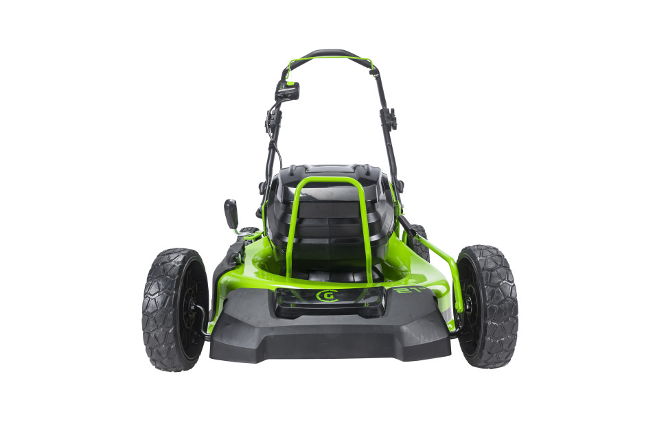 Аккумуляторная газонокосилка Greenworks GC82HPLM51k8, 82v, нож 51 см, (1.8 кВт, 2.45 л.с.), в комплекте с АКБ 8 А·ч и ЗУ