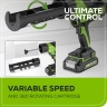 Аккумуляторный пистолет для герметиков Greenworks G24CAUk2, 24v, макс 310 мл, 1400–2900Н, 1-10 мм/с, c 1хАКБ 2Ач и ЗУ