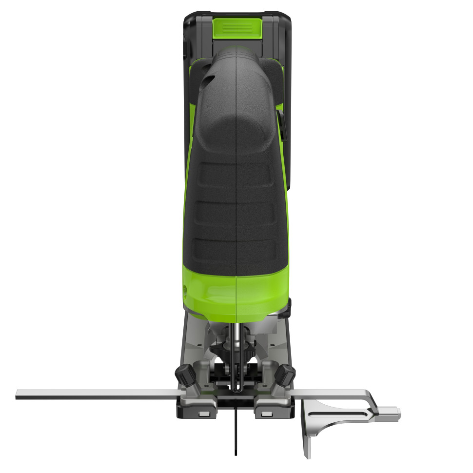 Аккумуляторный лобзик Greenworks GD24JS120, 24V, б/щет, 120 мм, 0-3500/мин, 4-ст.маятник, алю.подошва,LED,1х2Ач,ЗУ,коробка
