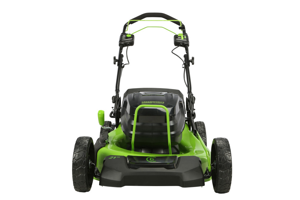 Аккумуляторная самоходная газонокосилка Greenworks GC82LM51SP2k8, 82v, нож 51 см, (2.4 кВт, 3.3 л.с.), в комплекте с АКБ 8 А·ч и ЗУ