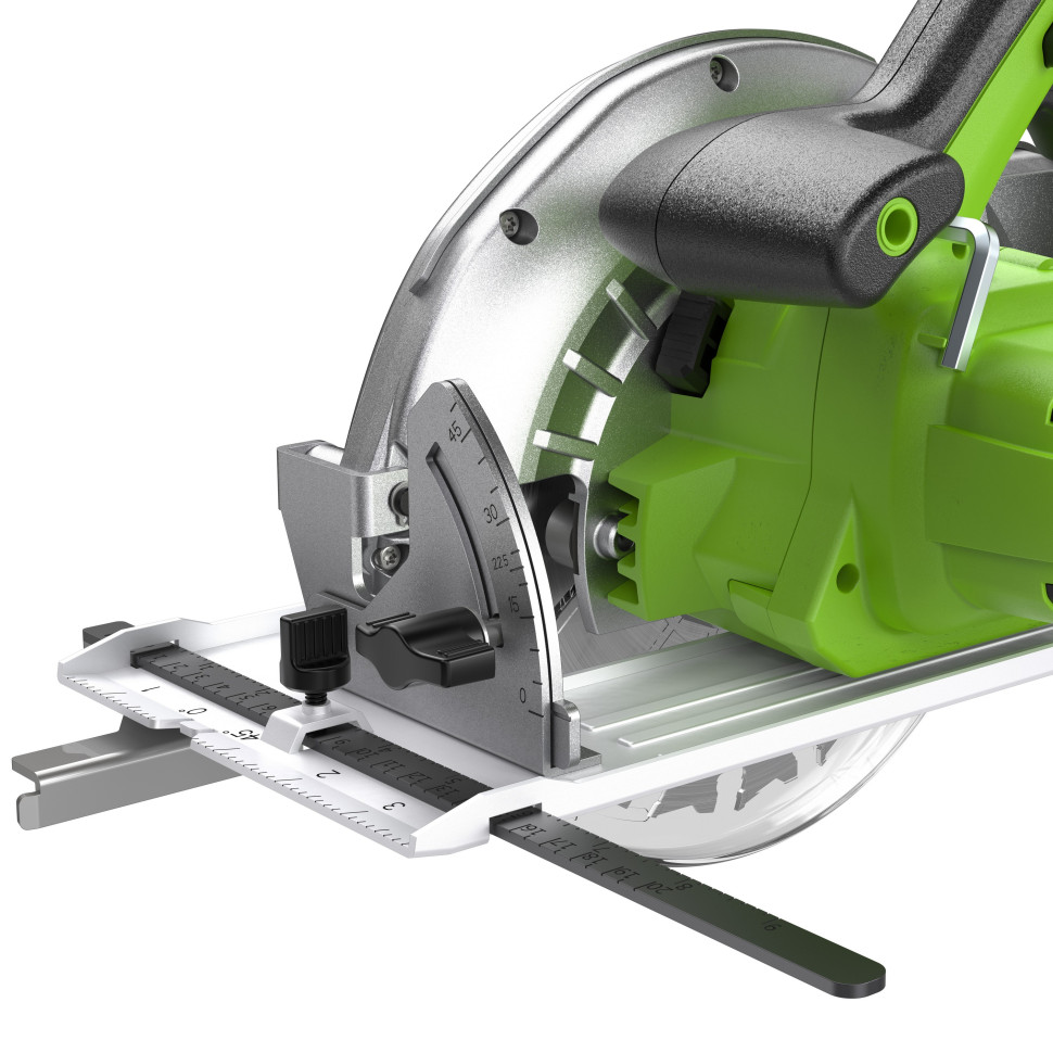 Дисковая пила акк. Greenworks GD24CS, 24V,б/щет,185х20мм, 4500 об/мин, рез 63мм,1х4Ач,ЗУ,коробка