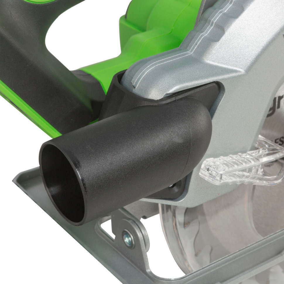 Дисковая пила акк. Greenworks GD24CS, 24V,б/щет,185х20мм, 4500 об/мин, рез 63мм,1х4Ач,ЗУ,коробка