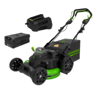 Аккумуляторная самоходная газонокосилка Greenworks GC82LM61Sk8, 82v, нож 61 см, (2.1 кВт, 2.9 л.с.), в комплекте с АКБ 8 А·ч и ЗУ