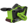 Ленточная шлифовальная машина акк. Greenworks G24BS, 24V, б/щет, 75х457мм, 259 м/мин,1х2Ач,ЗУ,коробка