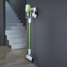 Пылесос вертикальный акк. Greenworks SV24532, 24V, б/щет, 350 Вт, 21 кПа, электрощетка, 3 насадки, LED, белый+зеленый, 1х4Ач и ЗУ