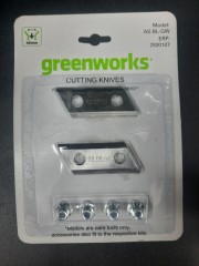 Комплект ножей AS-BL-GW для садового измельчителя Greenworks (2 шт)
