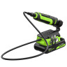 Гравер акк. Greenworks G24RT, 24V, б/щет, 6500–35000 об/мин, цанги 2,4/3,2мм, оснастка 52 шт,1х2Ач,ЗУ,сумка,коробка