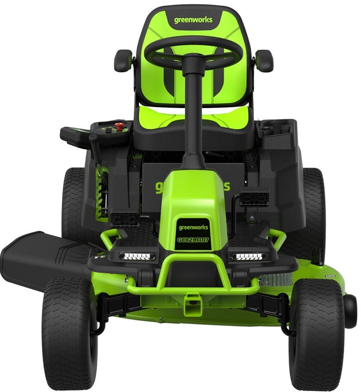 Садовый трактор Greenworks GC82LT107, 82v, 107 см (аккумуляторный райдер)