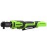 Гайковерт-трещотка акк. Greenworks GD24RW, 24V,б/щет,0-250об/мин, 1/2", 80Нм, 70 мм, без АКБ и ЗУ, сумка