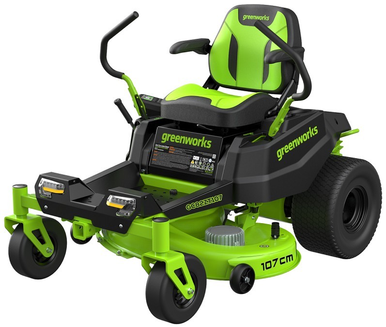 Садовый трактор Greenworks GC82ZT107, CrossoverZ Zero Turn, 82v, 107 см (аккумуляторный райдер)