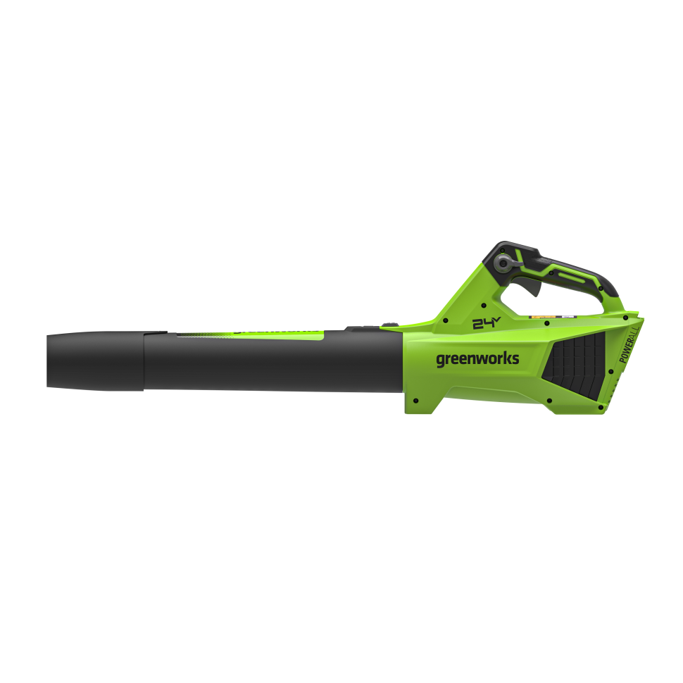 Аккумуляторная воздуходувка Greenworks G24BIIIk4, 24v, 145 км/ч, 544 м³/ч, в комплекте с АКБ 4 А·ч и ЗУ