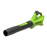 Аккумуляторная воздуходувка Greenworks G24BIIIk4, 24v, 145 км/ч, 544 м³/ч, в комплекте с АКБ 4 А·ч и ЗУ