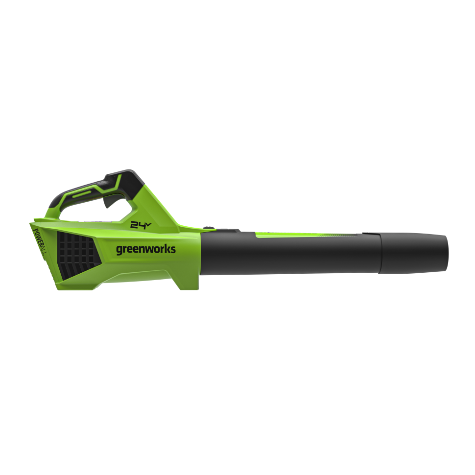 Аккумуляторная воздуходувка Greenworks G24BIIIk4, 24v, 145 км/ч, 544 м³/ч, в комплекте с АКБ 4 А·ч и ЗУ