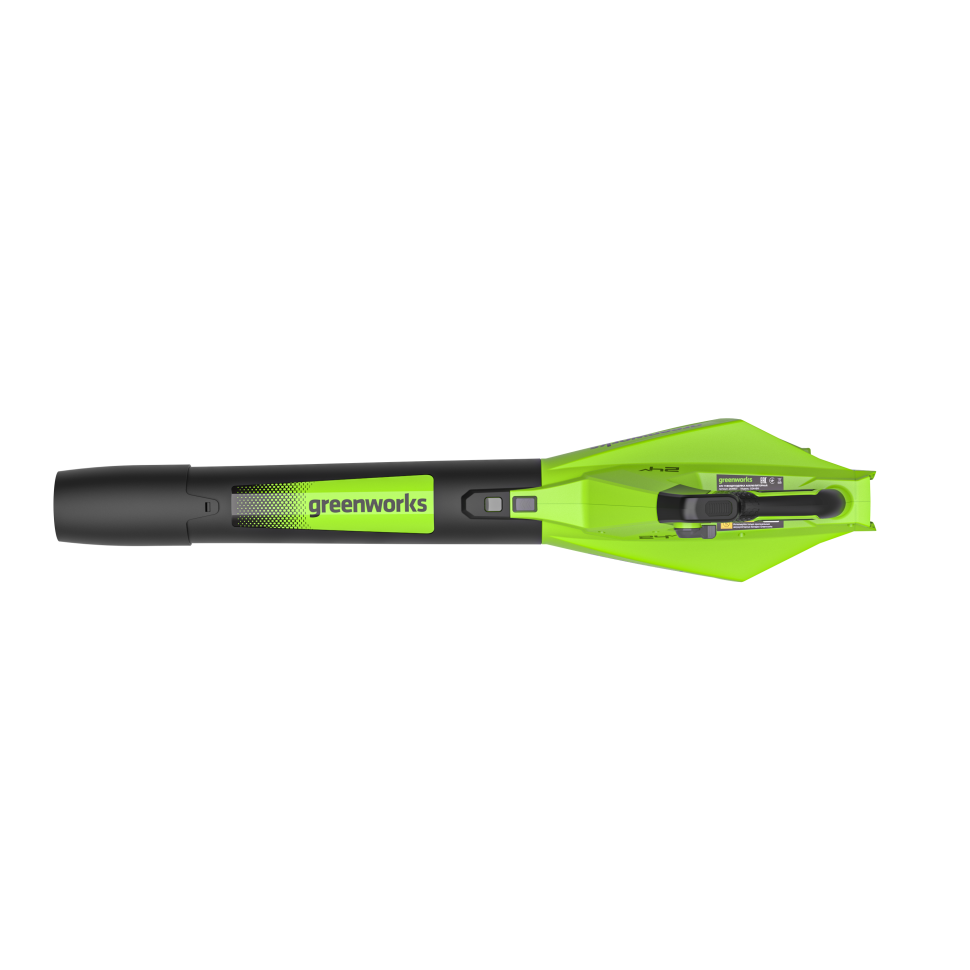 Аккумуляторная воздуходувка Greenworks G24BIIIk4, 24v, 145 км/ч, 544 м³/ч, в комплекте с АКБ 4 А·ч и ЗУ