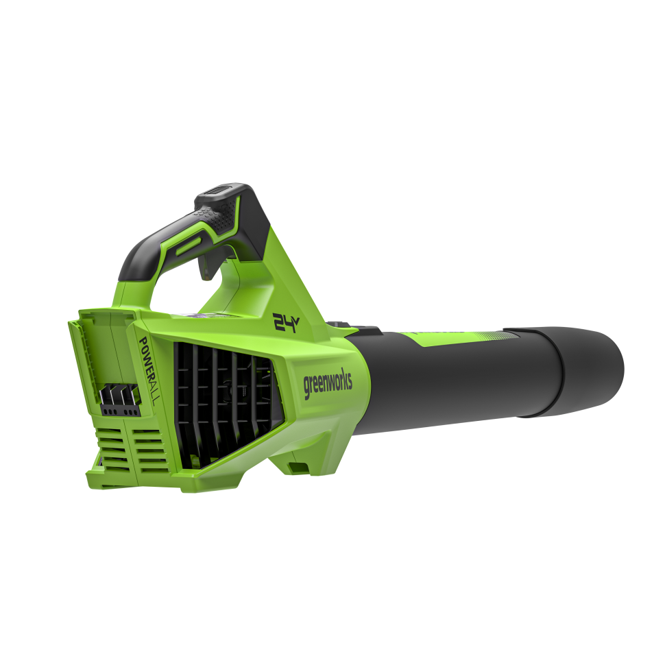 Аккумуляторная воздуходувка Greenworks G24BIIIk5, 24v, 145 км/ч, 544 м³/ч, в комплекте с АКБ 5 А·ч и ЗУ
