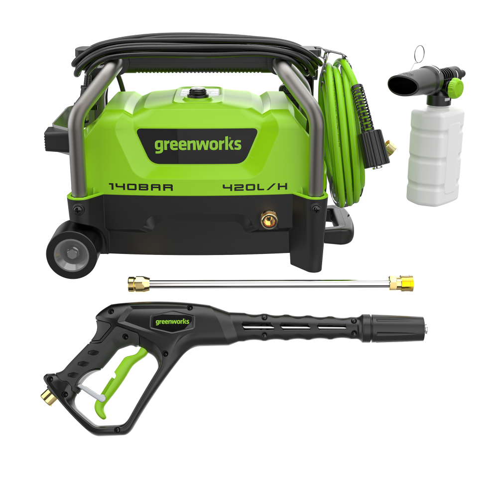 Мойка высокого давления Greenworks PW3140, 1900 Вт, 140 бар
