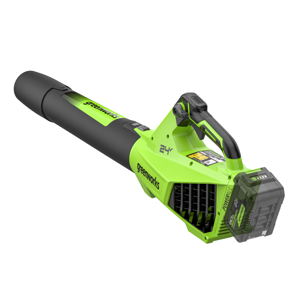 Аккумуляторная воздуходувка Greenworks G24BIIIk8, 24v, 145 км/ч, 544 м³/ч, в комплекте с АКБ 8 А·ч и ЗУ