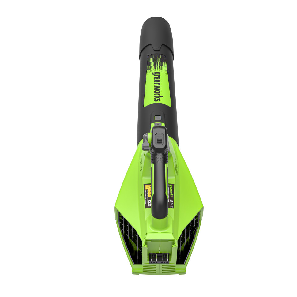 Аккумуляторная воздуходувка Greenworks G24BIIIk8, 24v, 145 км/ч, 544 м³/ч, в комплекте с АКБ 8 А·ч и ЗУ