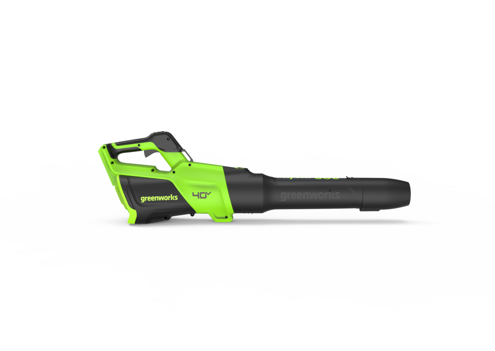 Воздуходув Greenworks GD40BG3k5, 40v, 306 км/ч, 1.26 кВт, в комплекте с АКБ 5 А·ч и ЗУ (аккумуляторный)