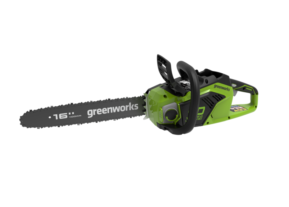 Цепная пила Greenworks GD40CS18k8, 40V, 40 см, 1,8 КВт, с 1хАКБ 8Ач и ЗУ (аккумуляторная)