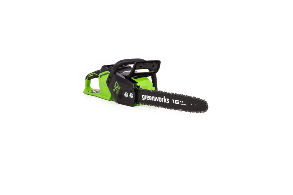 Цепная пила Greenworks GD40CS18k8, 40V, 40 см, 1,8 КВт, с 1хАКБ 8Ач и ЗУ (аккумуляторная)
