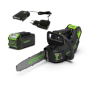 Цепная пила Greenworks GD40TCSk4 (GS110) 40v, 25 см, в комплекте с АКБ 4 А·ч и ЗУ (аккумуляторная)