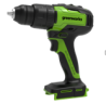 Дрель-шуруповерт Greenworks GD24DD35k2, 24v, 35 Нм, в комплекте АКБ 2 А·ч и ЗУ (аккумуляторная, кейс)