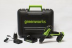Дрель-шуруповерт Greenworks GD24DD35k2, 24v, 35 Нм, в комплекте АКБ 2 А·ч и ЗУ (аккумуляторная, кейс)