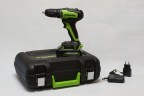 Дрель-шуруповерт Greenworks GD24DD35k2, 24v, 35 Нм, в комплекте АКБ 2 А·ч и ЗУ (аккумуляторная, кейс)