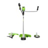 Аккумуляторный триммер Greenworks TB201H, 82v, 46 см, ø 2.4/3 мм, 2 кВт (2,7 л.с.), без АКБ и ЗУ (насадки нож и кусторез)
