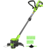 Триммер Greenworks G24LT301, 24v, 30 см, ø 1.6 мм, без АКБ и ЗУ (аккумуляторный)